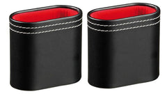 Godets de backgammon ovals GM - godets accessoire de backgammon - Rouge et Noir