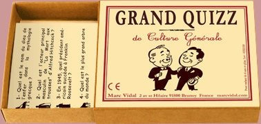 Grand Quizz de Culture Générale - fin de soirée solitaire - Rouge et Noir