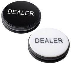 Gros Bouton dealer Reversible - accessoire de poker - Rouge et Noir