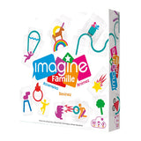 Imagine - Famille - Jeu de plateau d'ambiance et de vivacité jeu enfants - Rouge et Noir