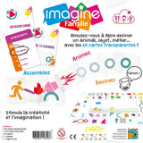 Imagine - Famille - Jeu de plateau d'ambiance et de vivacité jeu enfants - Rouge et Noir