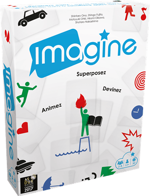 Imagine - Jeu de plateau d'ambiance et de vivacité - Rouge et Noir