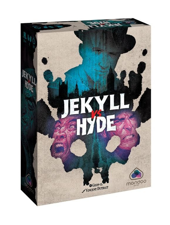 Jekyll Vs Hyde - Jeu de société et plateau de stratégie de cartes à deux coopératif - Rouge et Noir