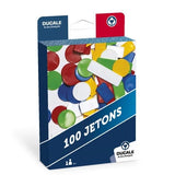 Jetons de nain jaune plastique boite plastique - Jeux Traditionnels - Rouge et Noir