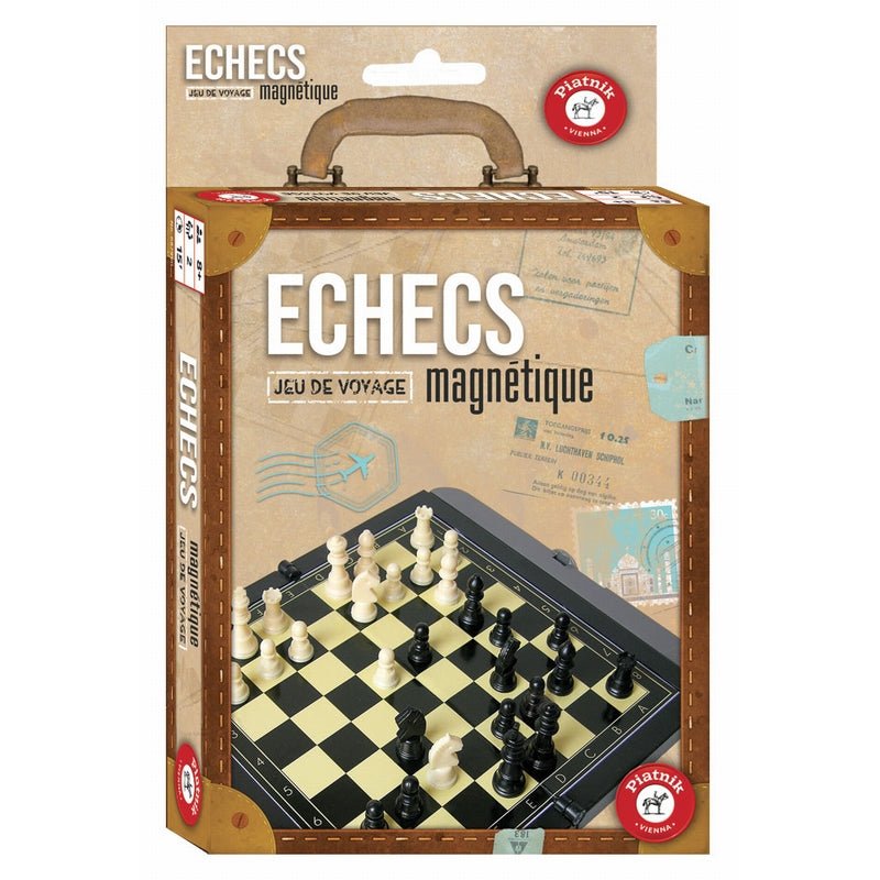 Jeu d'échecs de voyage - Magnétique - jeu d'échecs de voyage - Rouge et Noir