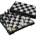 Jeu d'échecs en plastique magnétique - Coffre d'échecs et jeu d'échecs de voyage - Rouge et Noir