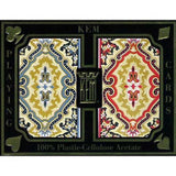 Kem double bridge - Paisley - jeu de cartes bridge - Rouge et Noir