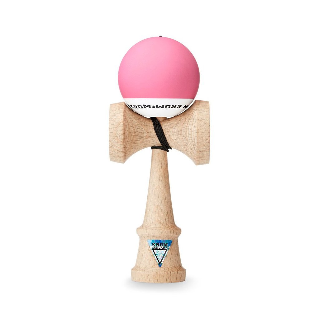 Kendama Pop - KROM - Rose - Jeu d'adresse en bois - Rouge et Noir