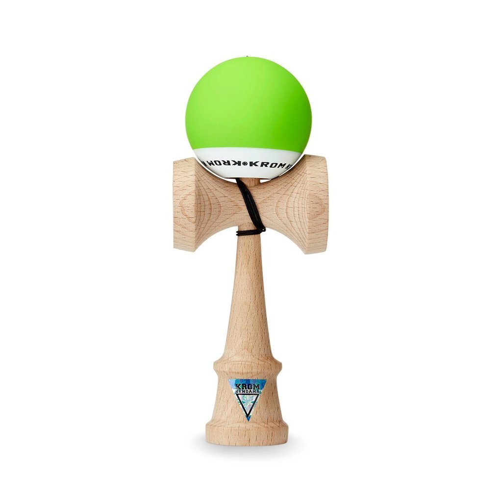 Kendama Pop - KROM - Vert pomme - Jeu d'adresse en bois - Rouge et Noir