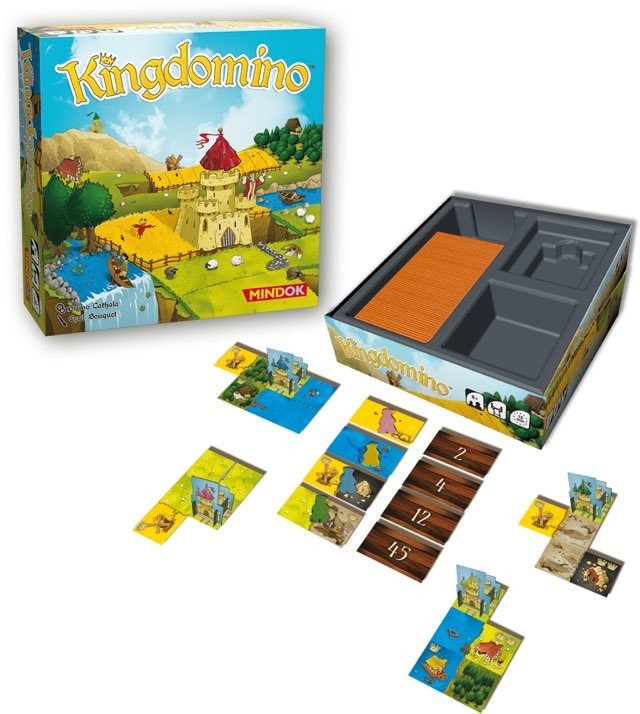 Kingdomino - Jeu de plateau de stratégie à deux - Rouge et Noir