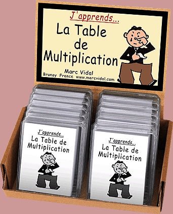 La table de multiplication - fin de soirée à partager - Rouge et Noir