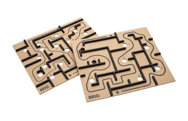 Labyrinthe Brio - Plateaux supplémentaires - Jeu d'adresse en bois - Rouge et Noir