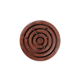 Labyrinthe en acacia - Casse-tête en bois jeu d'adresse en bois - Rouge et Noir