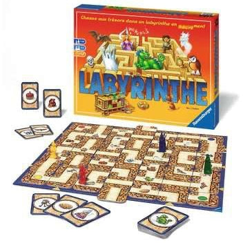 Labyrinthe - Jeu de plateau enfants - Rouge et Noir