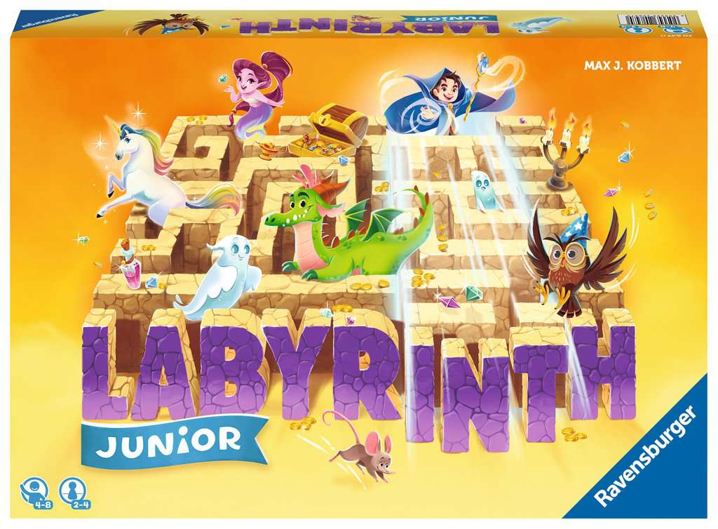 Labyrinthe Junior - Jeu de plateau enfants cadeau - 7a - Rouge et Noir