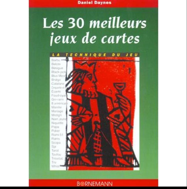 Les 30 meilleurs jeux de cartes - Bornemann - jeu de cartes accessoires de cartes coffret de cartes - Rouge et Noir