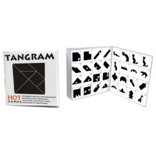 Livret pour Tangram - 208 problèmes et solutions - Casse - tête autre - Rouge et Noir