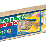 Loto boite en bois - 48 cartons - jeu traditionnel jeu de loto - Rouge et Noir