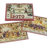 Loto Histoire de France - jeu traditionnel jeu de loto - Rouge et Noir