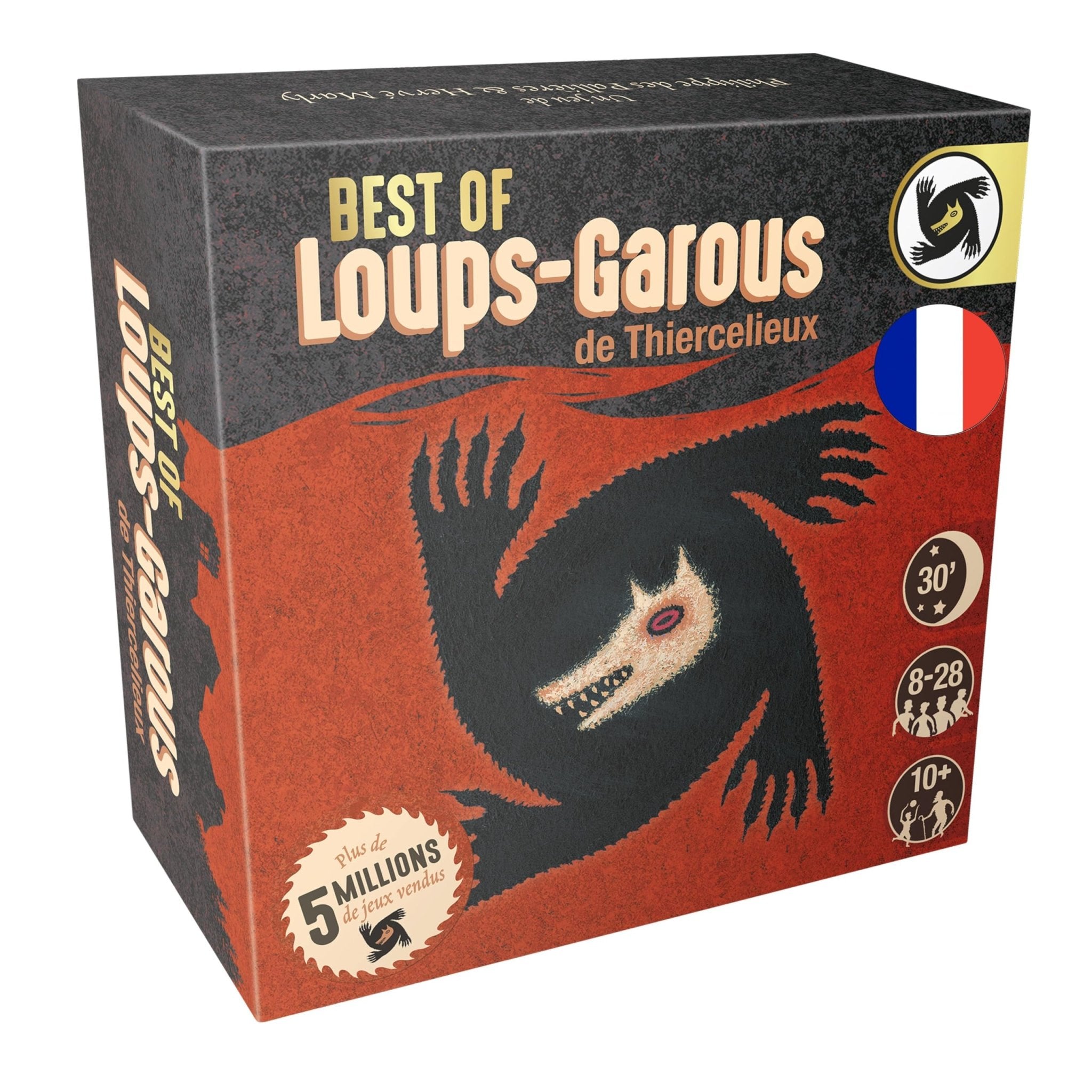 Loups - Garous - Best of - Jeu de plateau de rôles enfants - Rouge et Noir