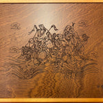Mah - Jong - Coffret bois luxe - jeu traditionnel jeu de mah - jong cadeau bel objet - Rouge et Noir