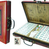 Mah - Jong - Coffret chinois - jeu traditionnel jeu de mah - jong - Rouge et Noir