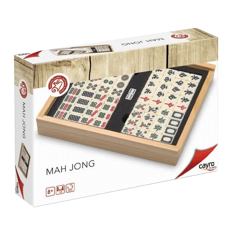 Mah - Jong - Coffret plumier - jeu traditionnel jeu de mah - jong - Rouge et Noir