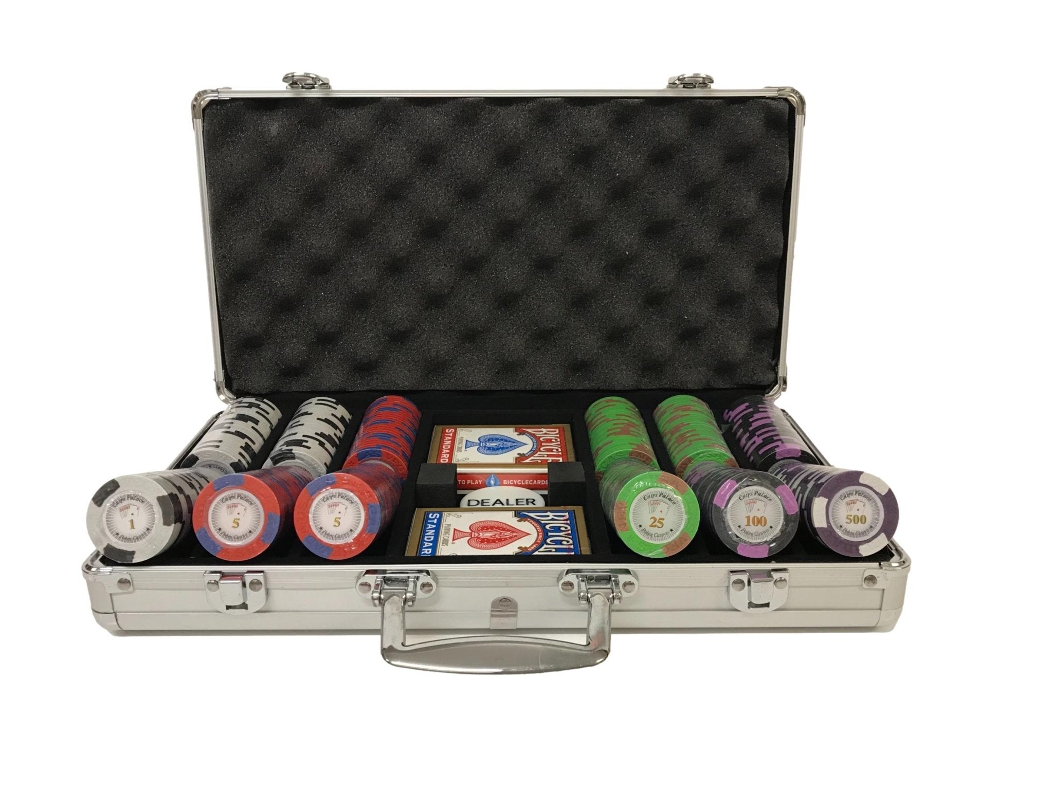 Mallette de 300 jetons - Chips Palace Next G - 14,5 gr - mallette de poker aluminium coffret de poker de luxe - Rouge et Noir