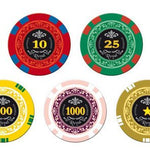 Mallette de 300 jetons - Royal - 11,5 gr - mallette de poker aluminium - Rouge et Noir