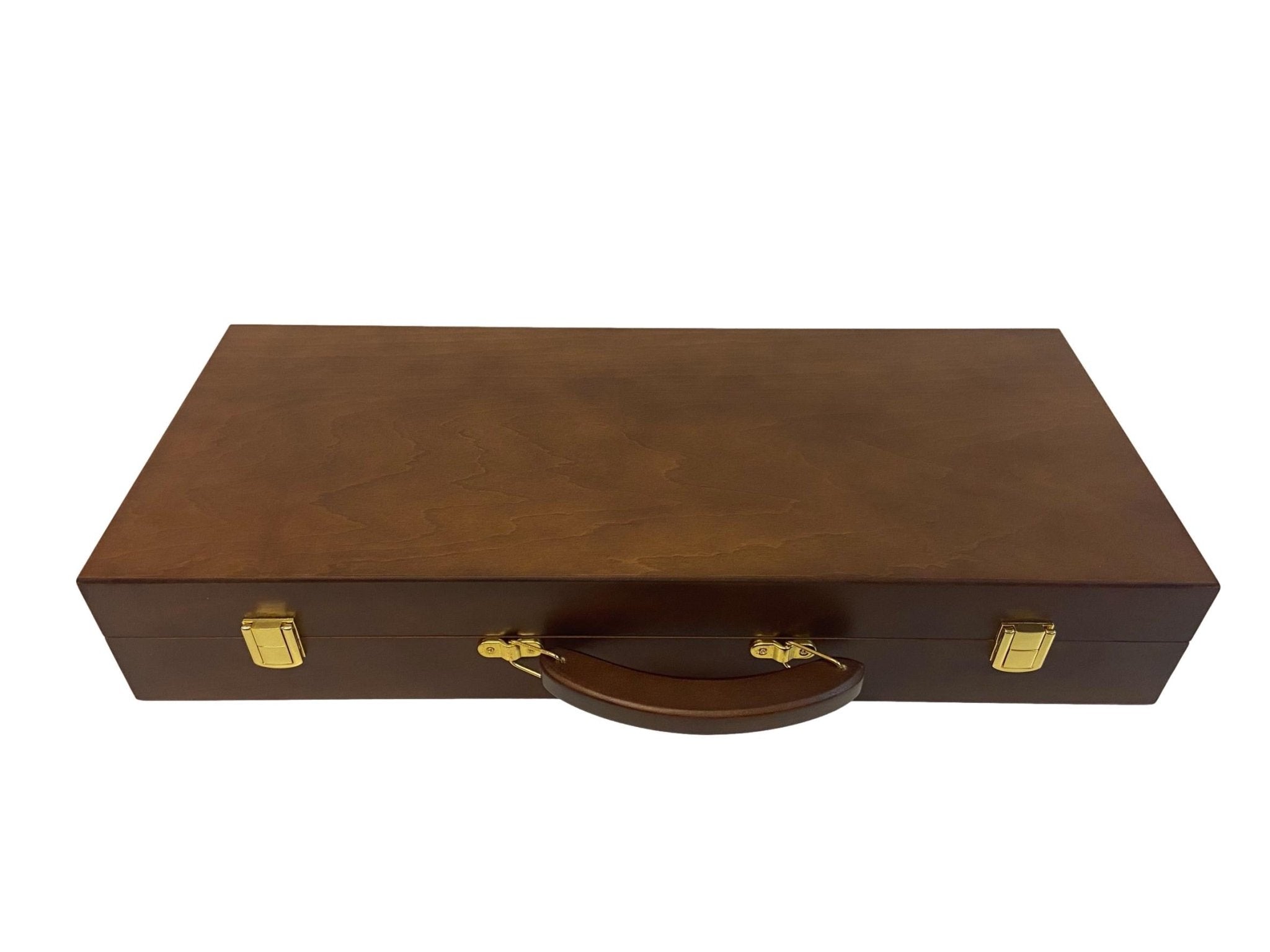 Mallette de 500 jetons - Bois avec racks - Sunshine - 14,5 gr - mallette de poker en aluminium coffret de poker de luxe cadeau bel objet - Rouge et Noir