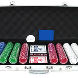 Mallette de 500 jetons - Diamonds - 11,5 gr - mallette de poker aluminium - Rouge et Noir