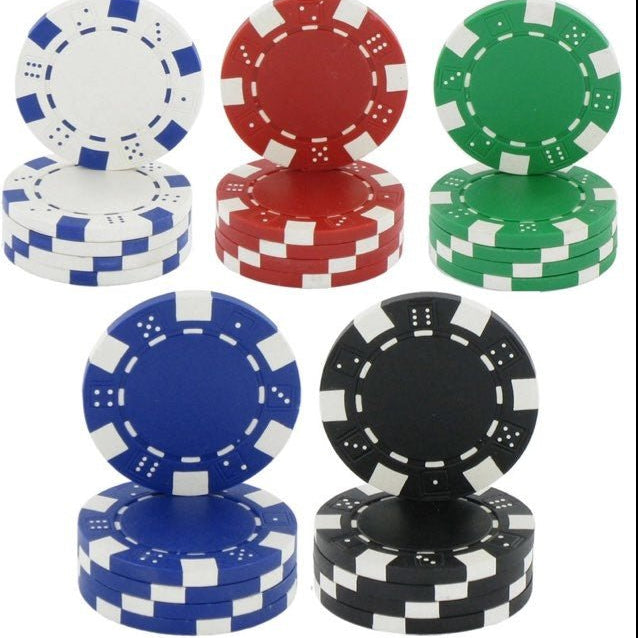 Mallette de 500 jetons - Dice - 11,5 gr - mallette de poker aluminium - Rouge et Noir