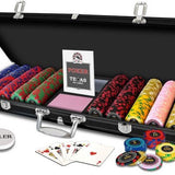 Mallette de 500 jetons - Royal - mallette de poker aluminium - Rouge et Noir