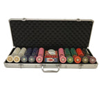 Mallette de 500 jetons - Sunshine - 14,5 gr - mallette de poker aluminium coffret de poker de luxe - Rouge et Noir