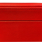 Mallette de poker en cuir grainé - Rouge - coffret de poker de luxe - Rouge et Noir