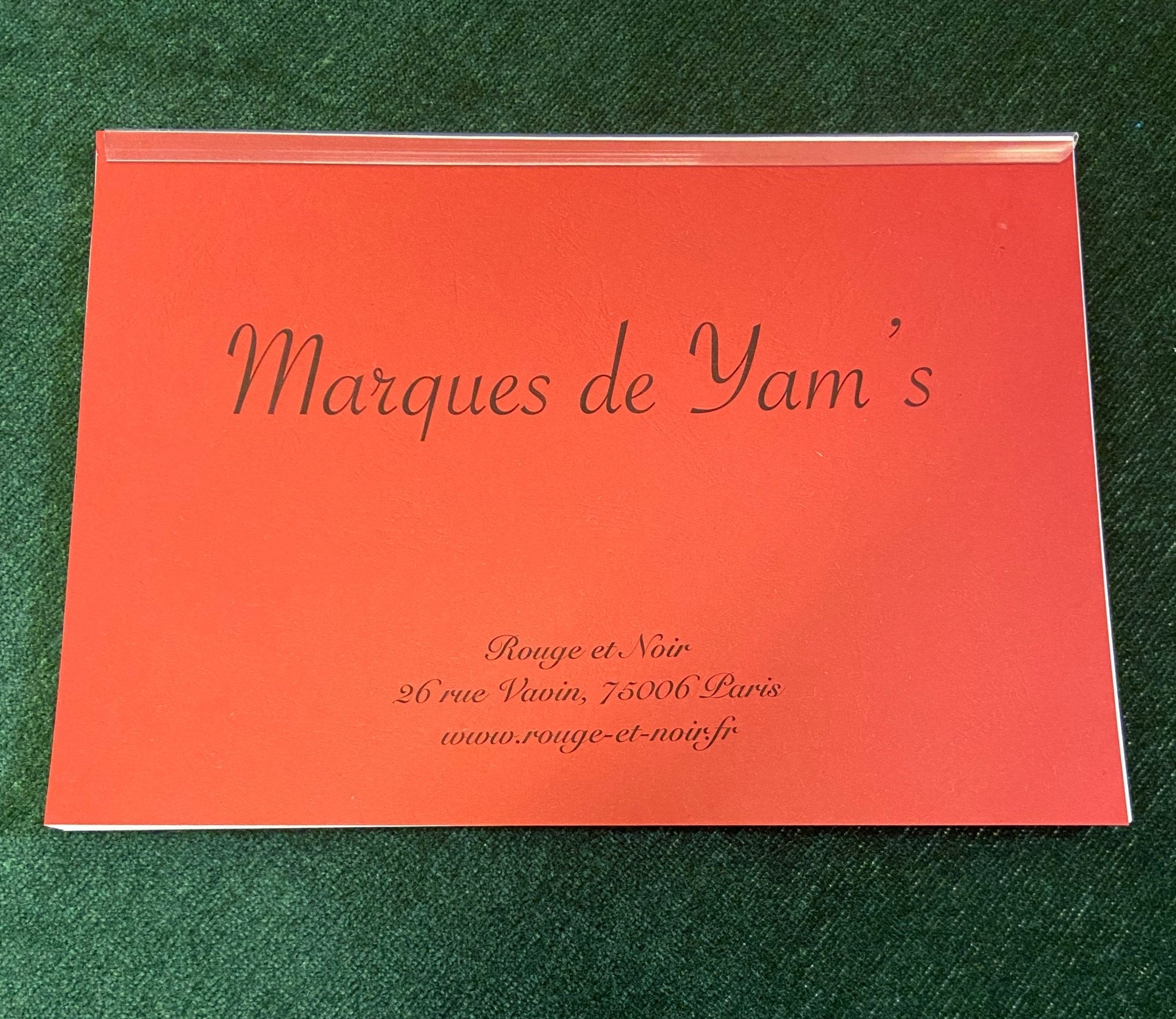 Marques de Yam's - R & N - Autres - Rouge et Noir