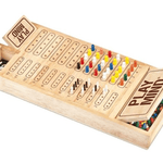 Mastermind PlayMind en bois - Jeu de plateau de stratégie à deux enfants - Rouge et Noir