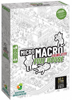 Micro Macro - Crime city - Full house - Jeu de plateau de stratégie coopératif - Rouge et Noir