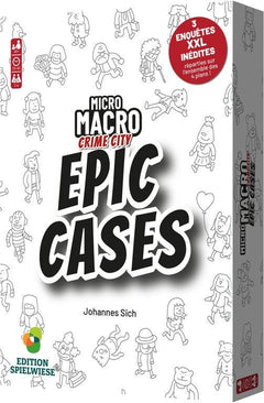 Micro Macro - Extension - Epic Cases - Jeu de plateau de stratégie coopératif - Rouge et Noir