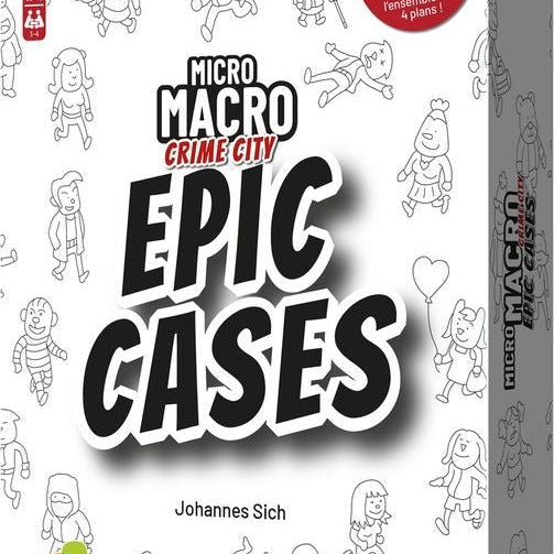 Micro Macro - Extension - Epic Cases - Jeu de plateau de stratégie coopératif - Rouge et Noir