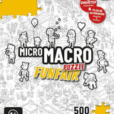 Micro Macro - Puzzle - Funfair - Jeu de plateau de stratégie coopératif - Rouge et Noir