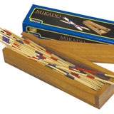 Mikado - Boite en bois - jeu d'adresse en bois - Rouge et Noir