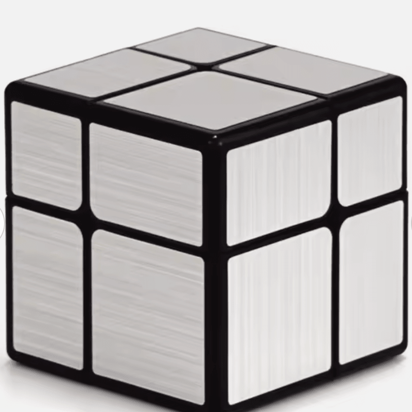 Mirror cube - 2x2 - Silver / Gold - Casse - tête autre cube rubick - Rouge et Noir