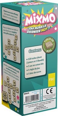 Mixmo - Jeux de Lettres et de Chiffres - Rouge et Noir
