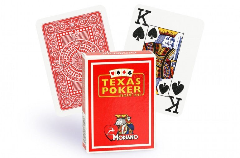 Modiano - Jumbo 2 index - cartes de poker - Rouge et Noir