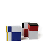 Modulon - Jeu de construction designcasse - tête cube - Rouge et Noir