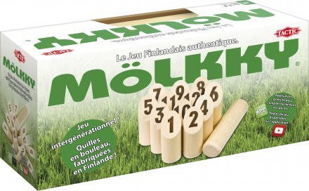 Molkky Original - jeu d'adresse en bois - Rouge et Noir