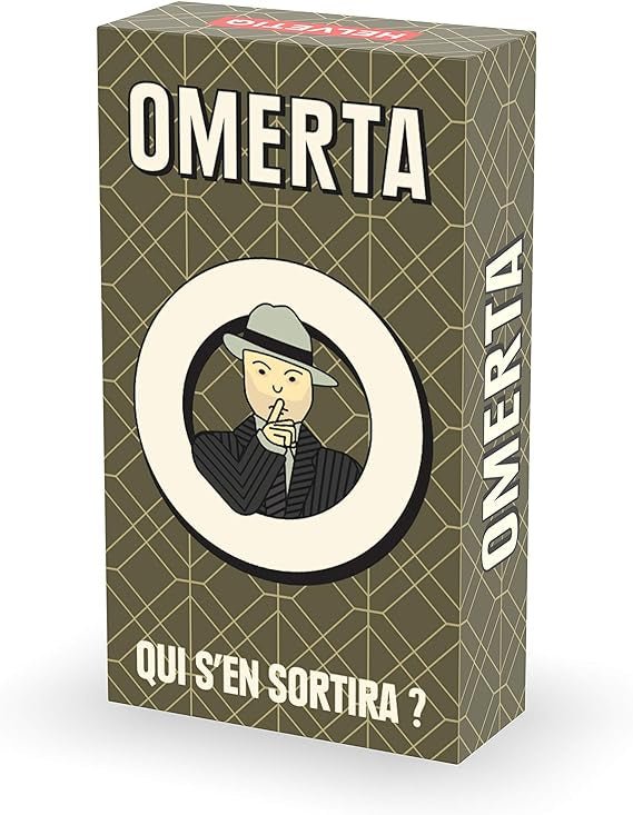 Omerta - Jeu de société et plateau de stratégie de cartes à deux - Rouge et Noir