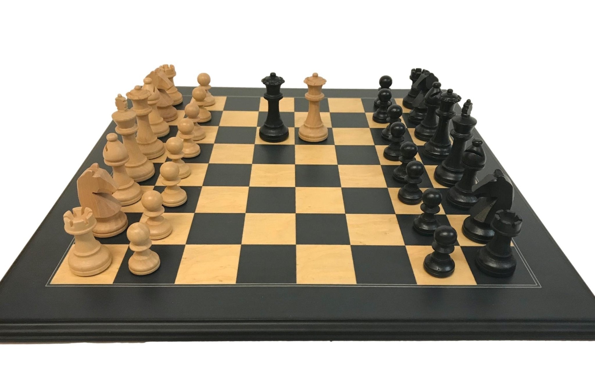 Pack pièces d'échecs noires + boîte de rangement - jeu d'échecs pièces d'échecs classiques - Rouge et Noir