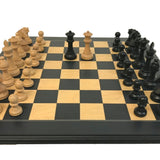 Pack pièces d'échecs noires + boîte de rangement - jeu d'échecs pièces d'échecs classiques - Rouge et Noir